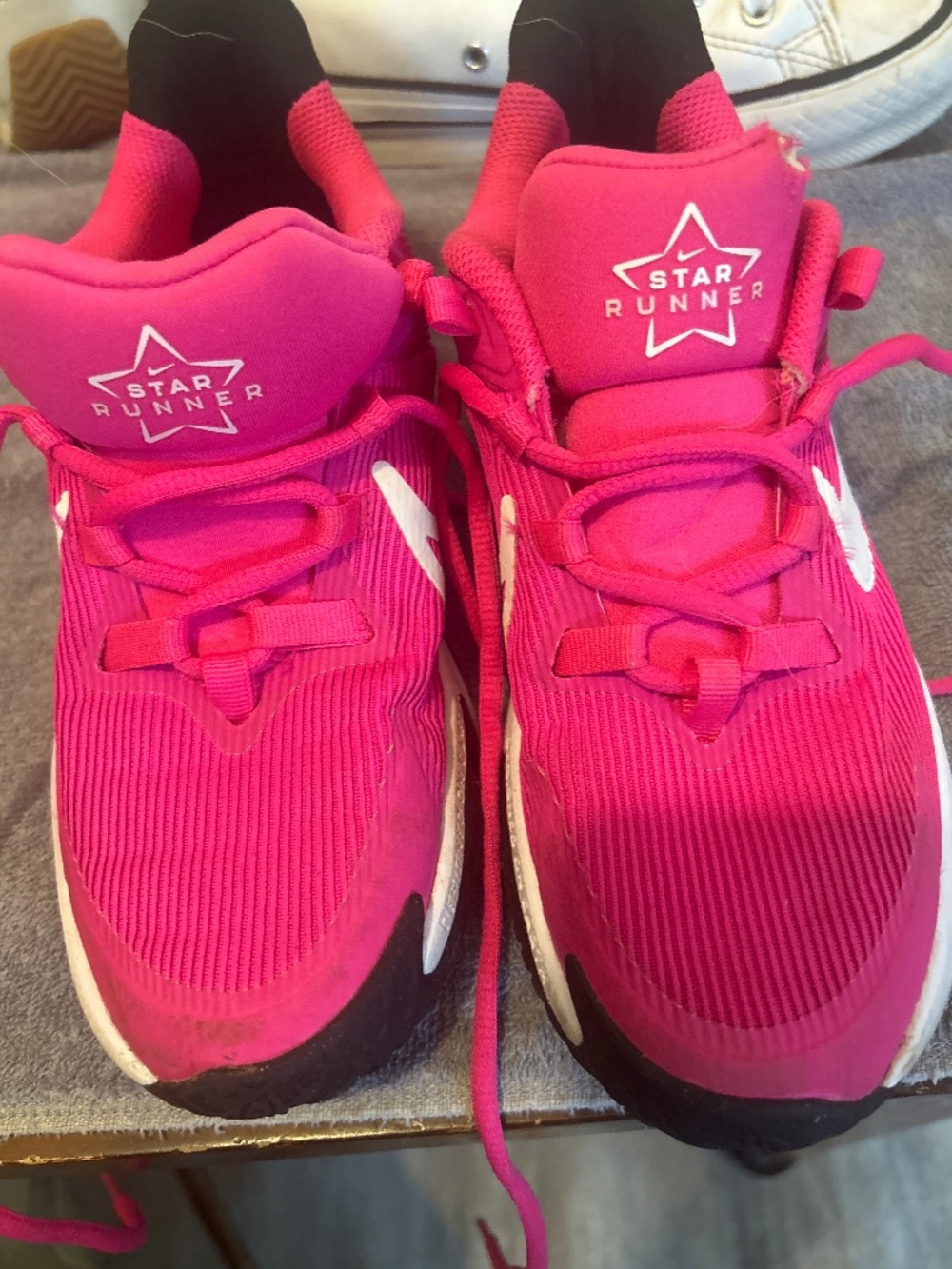 Pretty pink Nike sneakers
